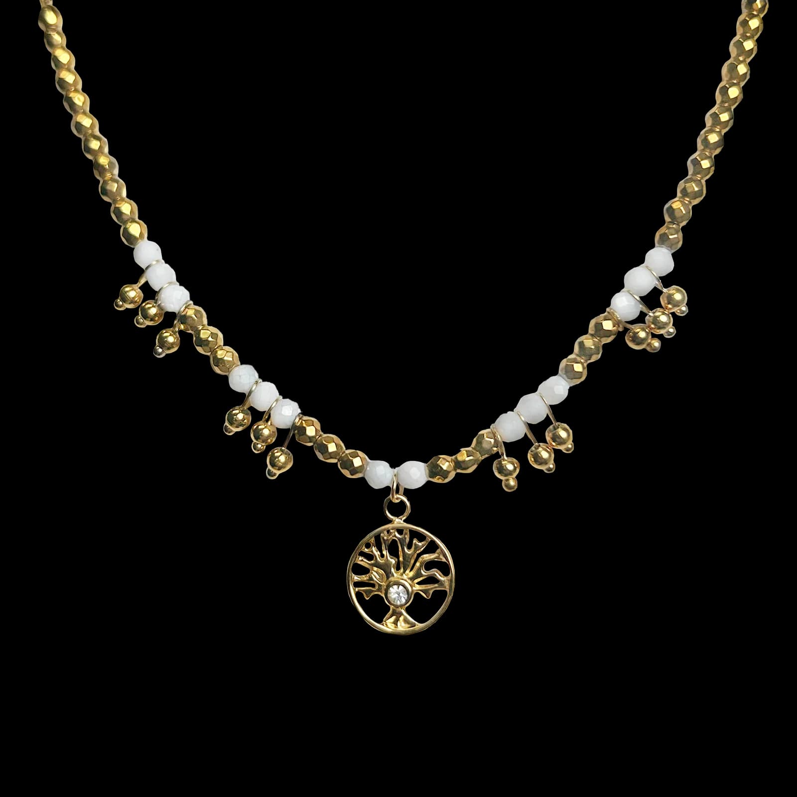 Beads Chain with Tree of Life Charm