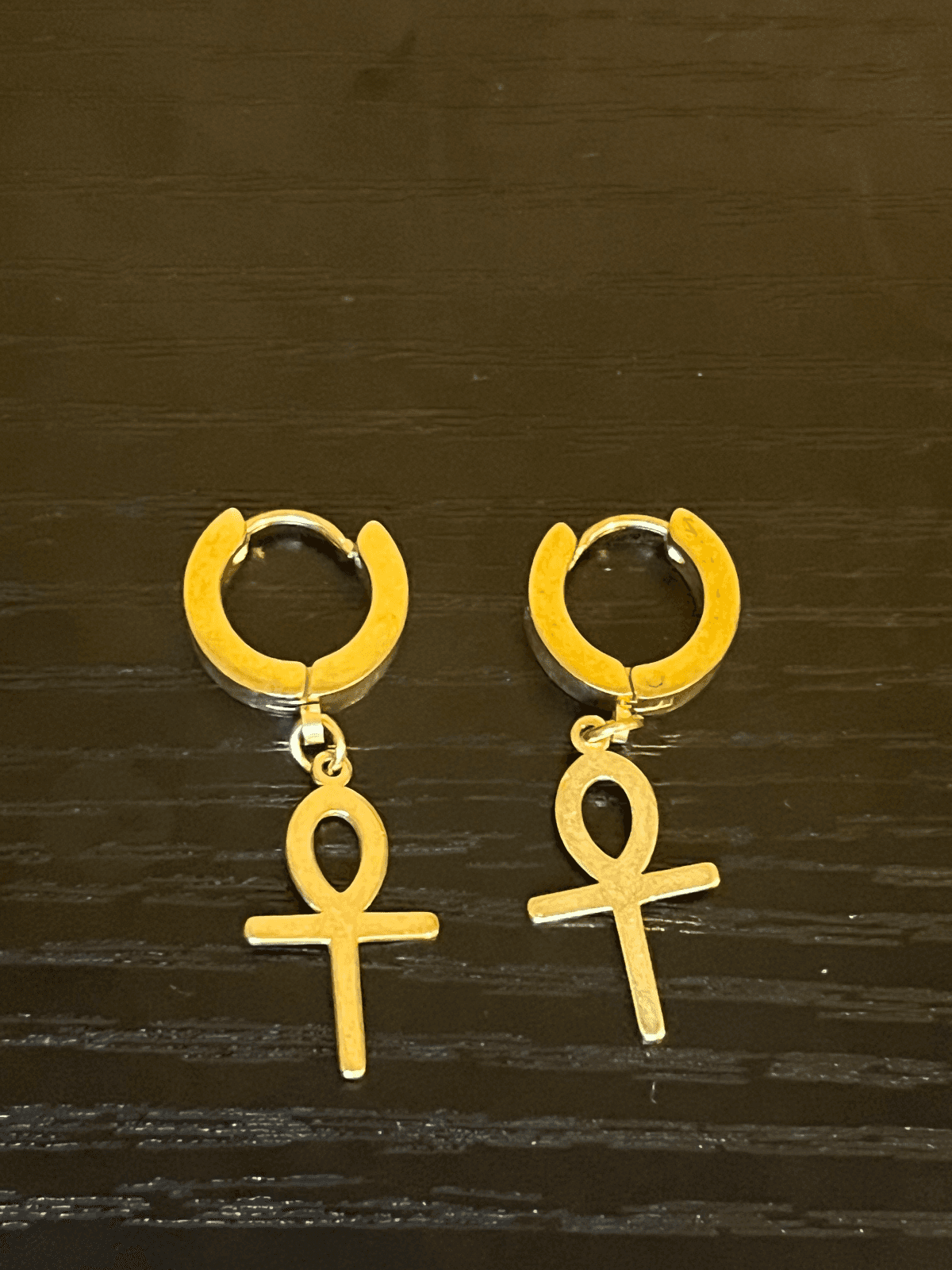 Ankh earrings