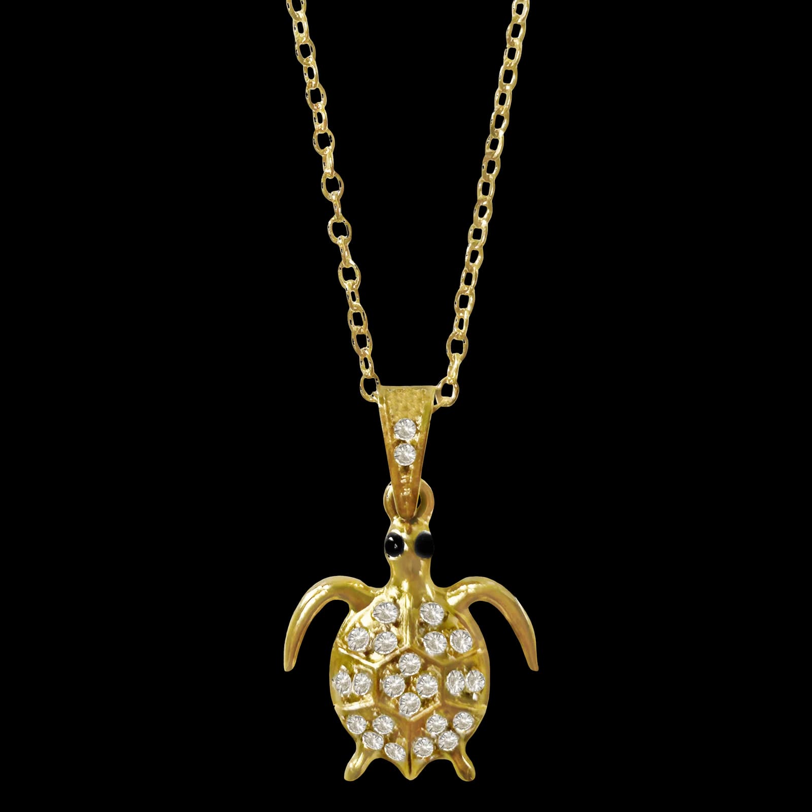 CZ Turtle Necklace