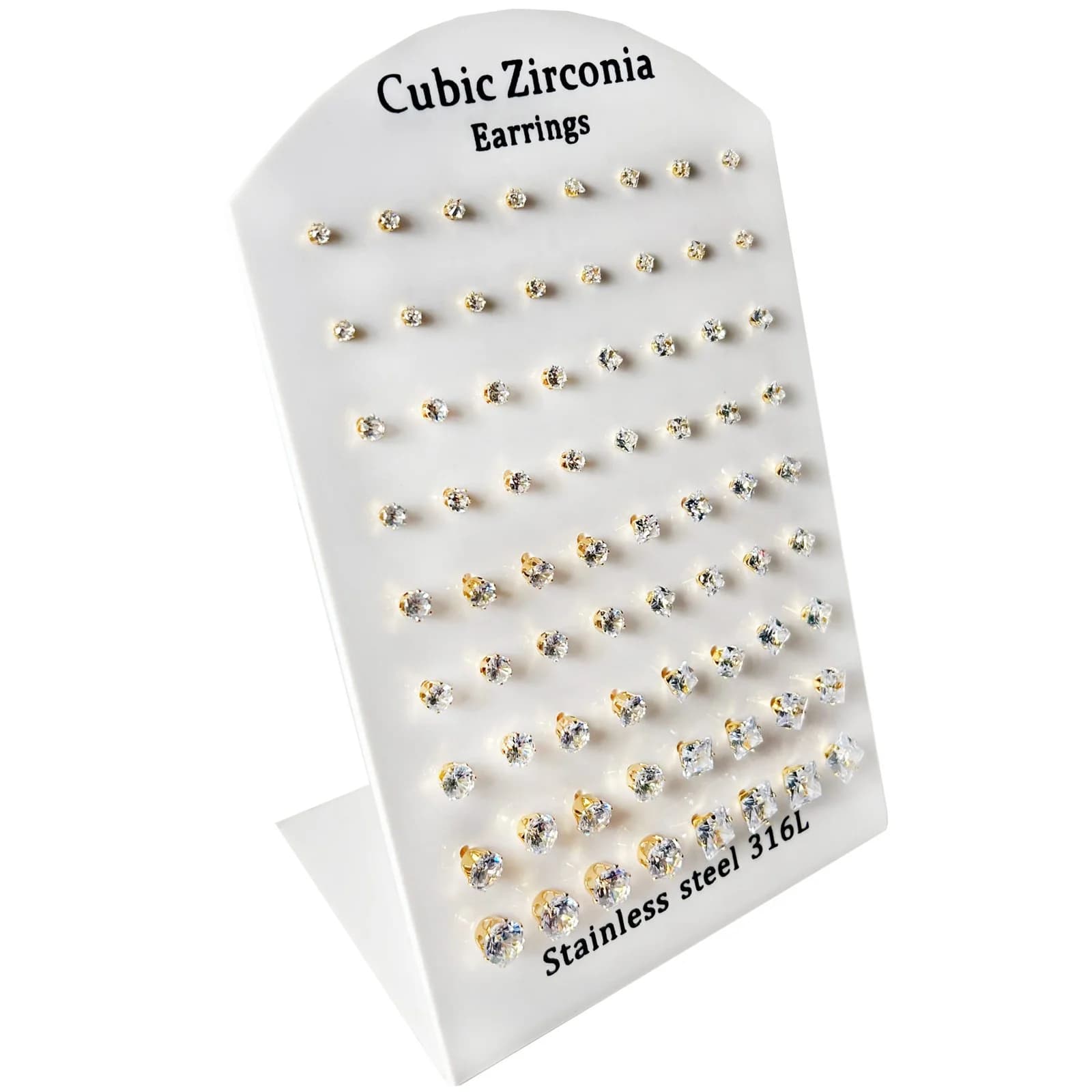 Round & Square Stud Earrings