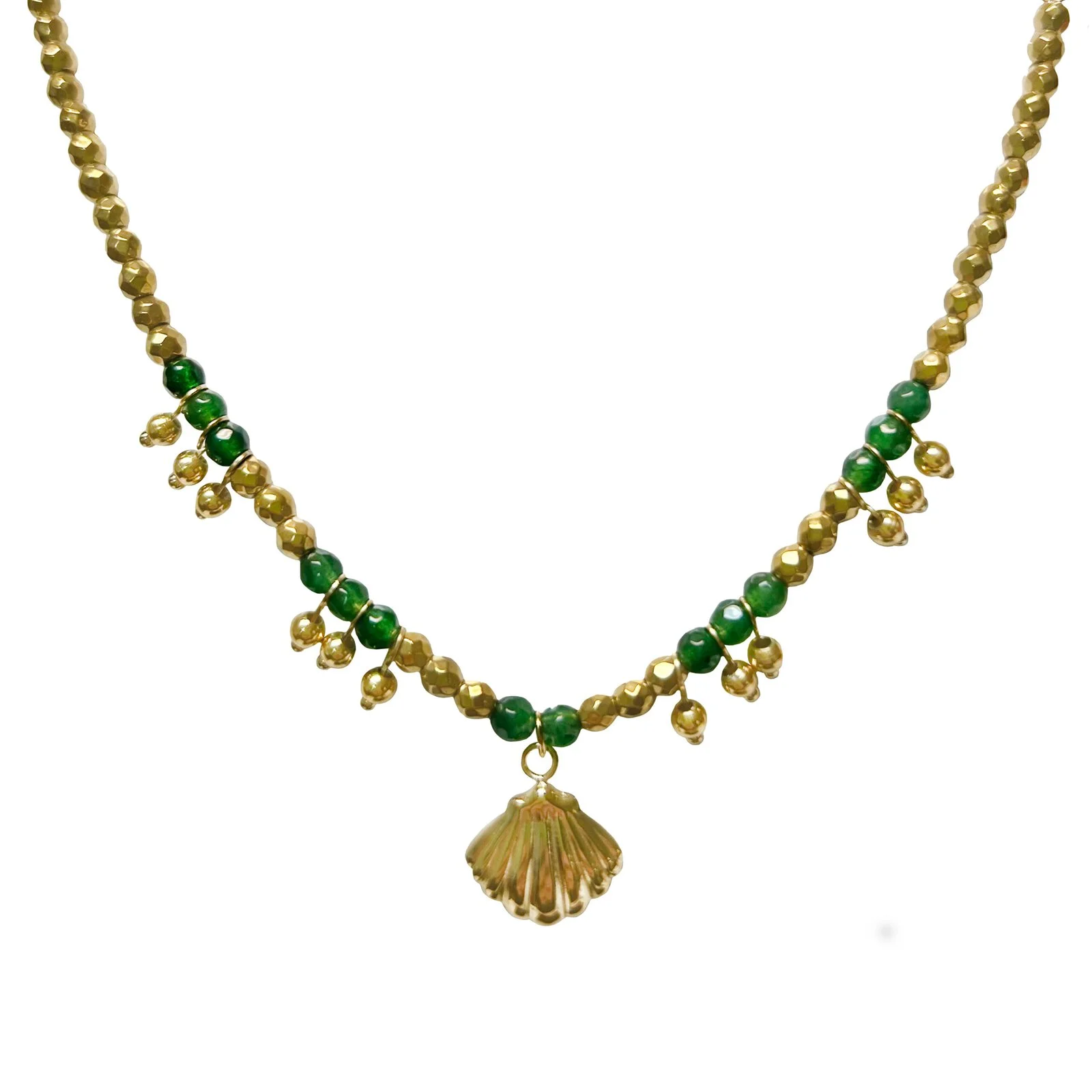 Bead Chain with Seashell Charm