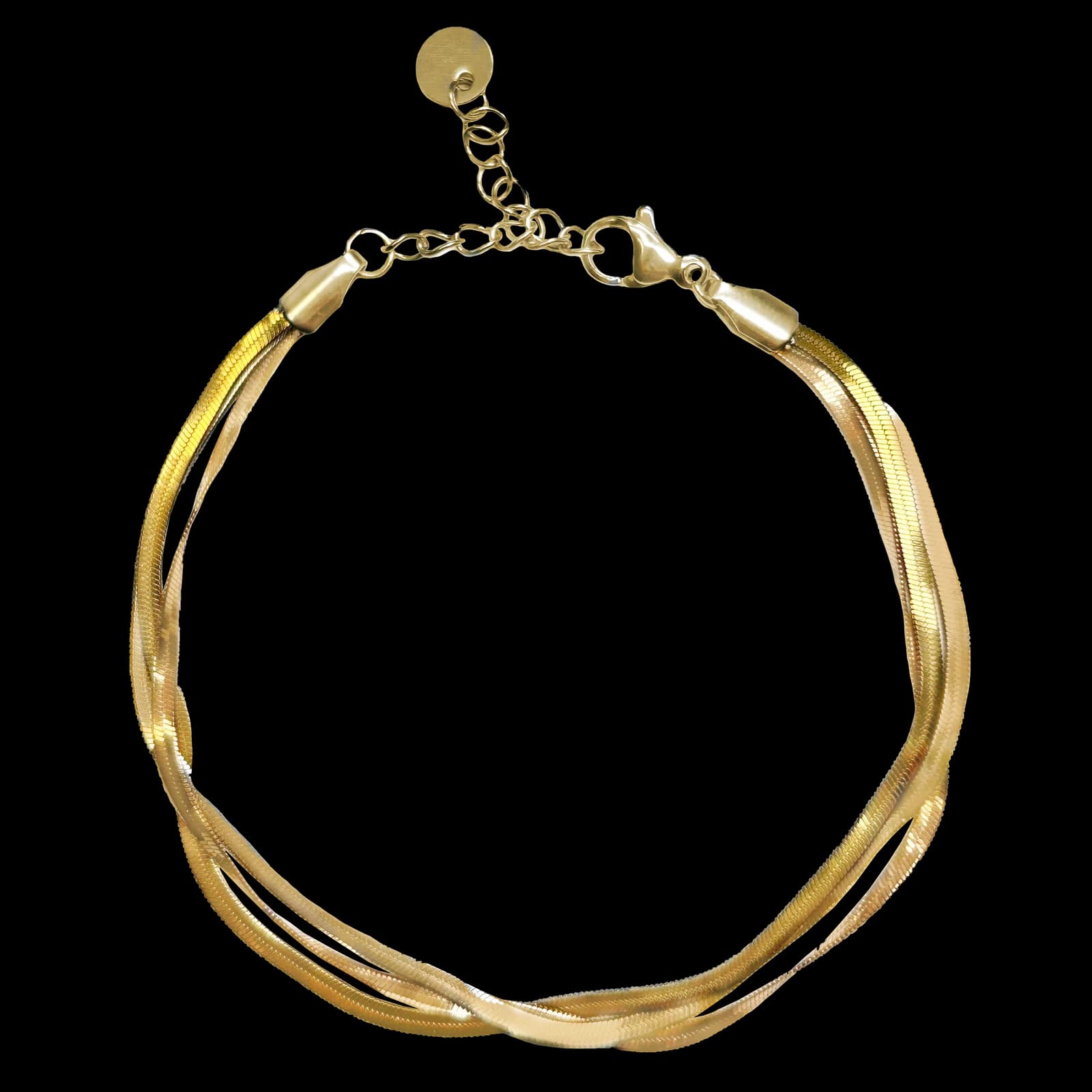 Flat Snake Layered Bracelet