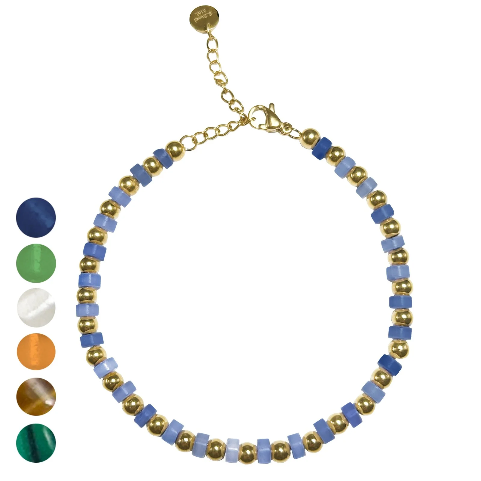 Rondelle & Bead Bracelet