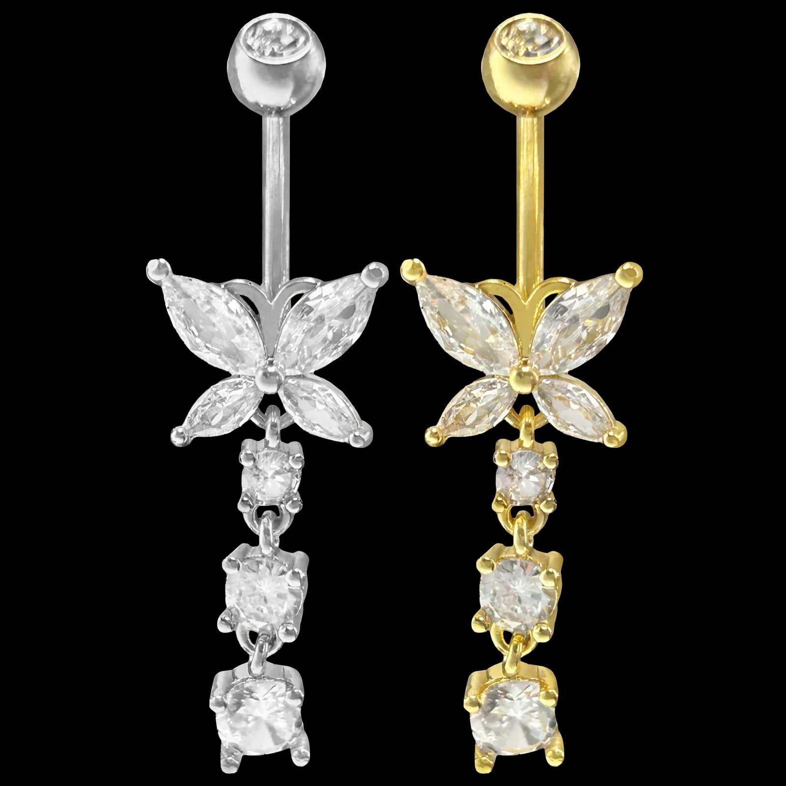 Dangling Butterfly Belly Ring