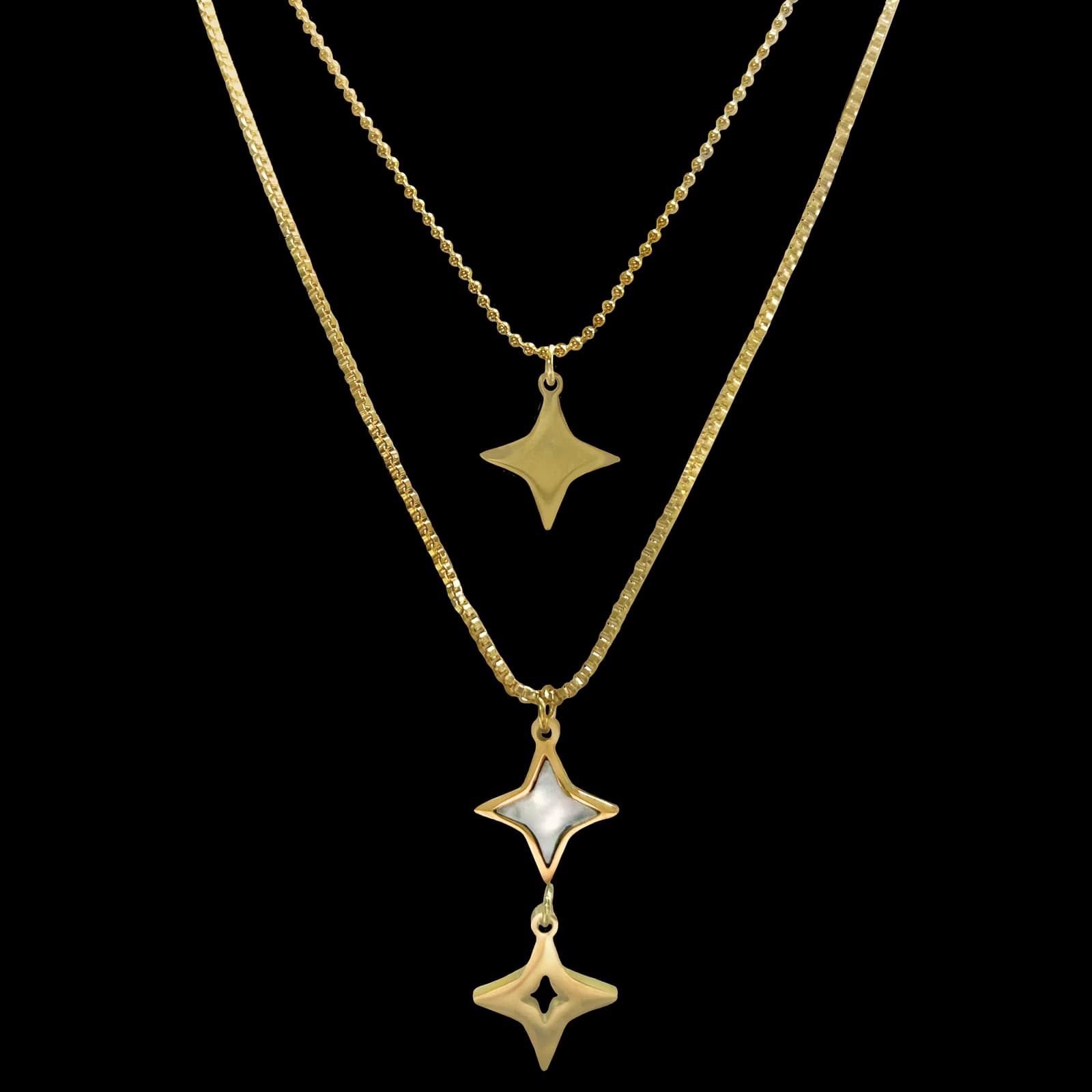 Layered Starry Necklace