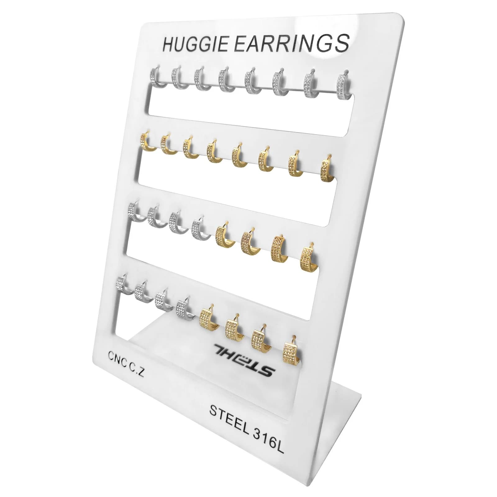CNC Huggie Earrings