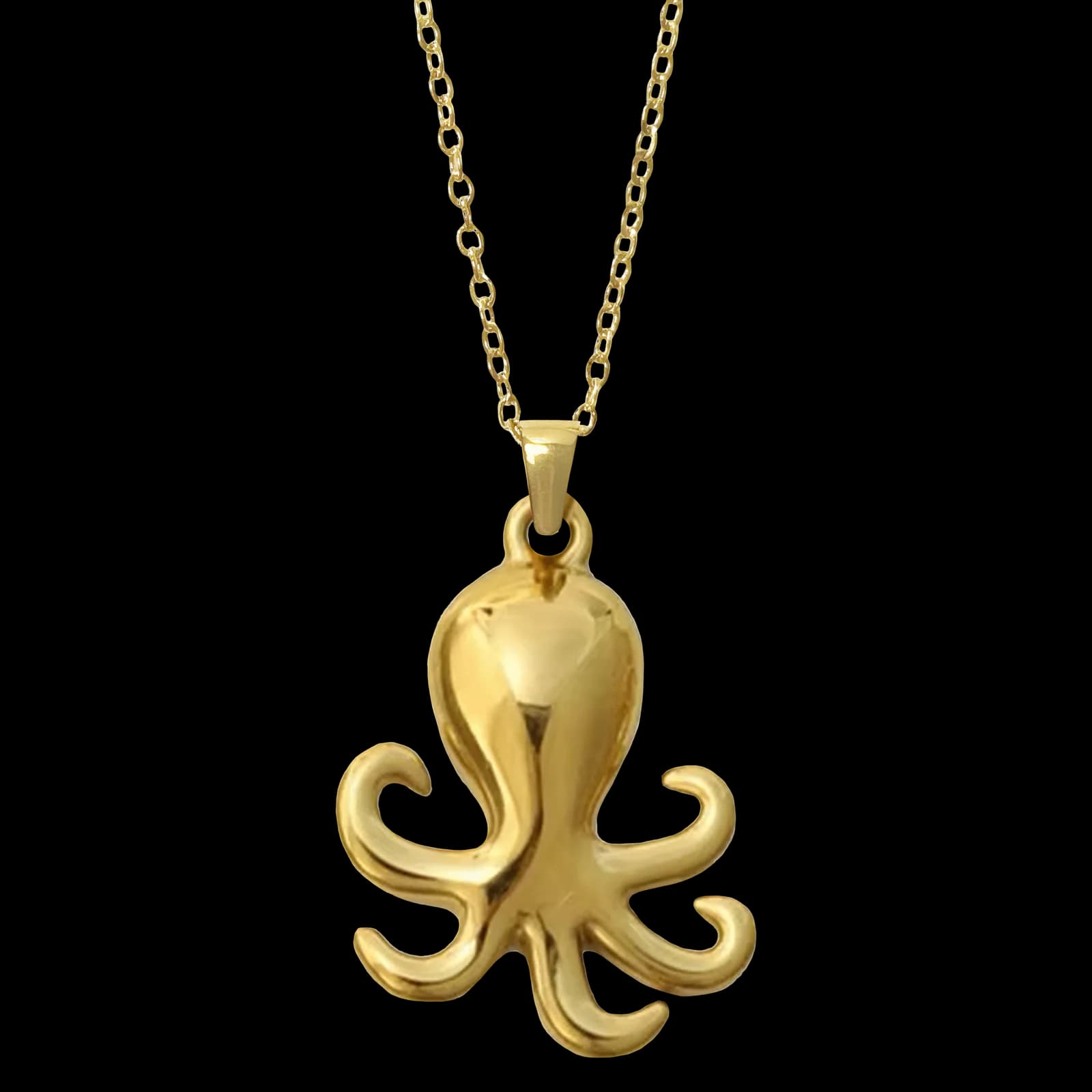 Octopus Charm Necklace