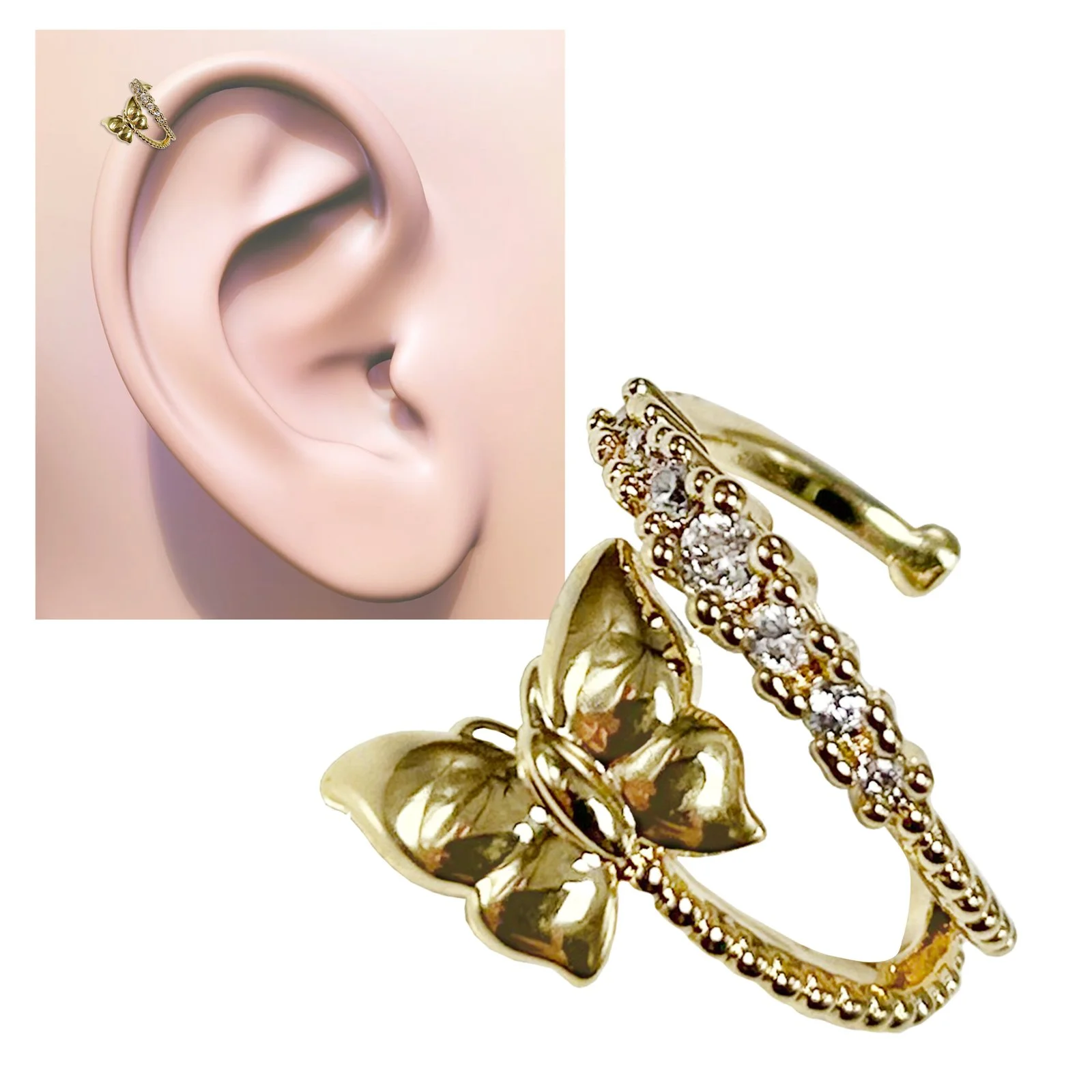 Butterfly Ear Cuff