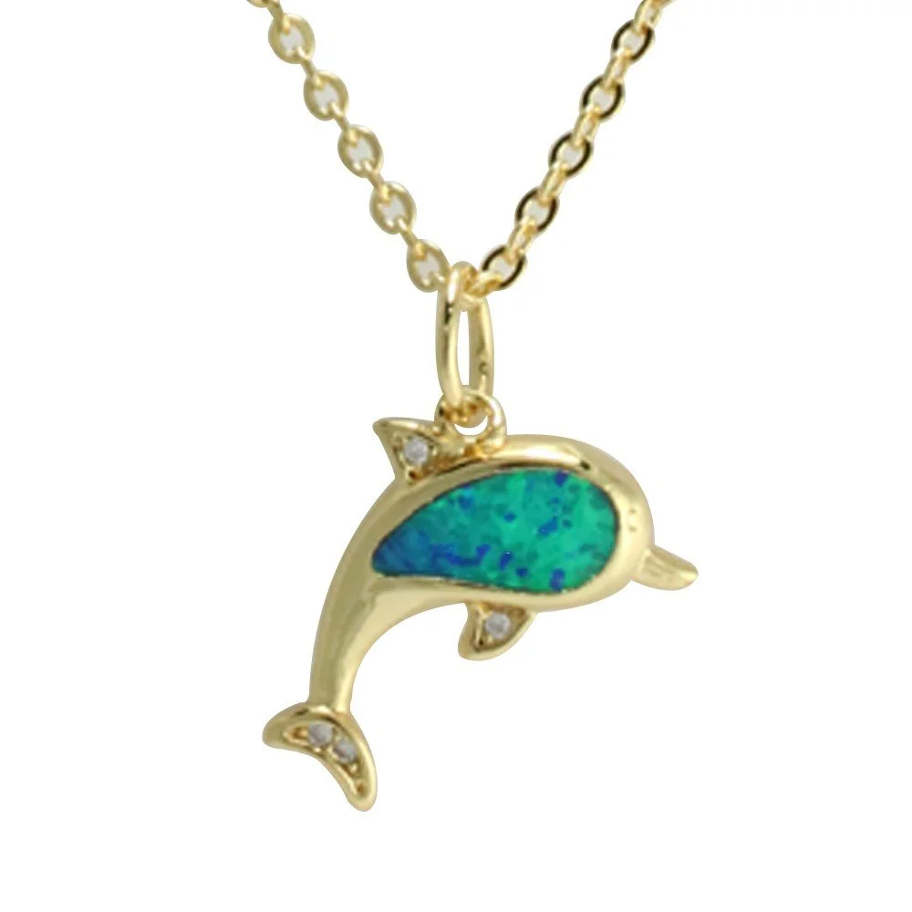 Dolphin Holographic Necklace