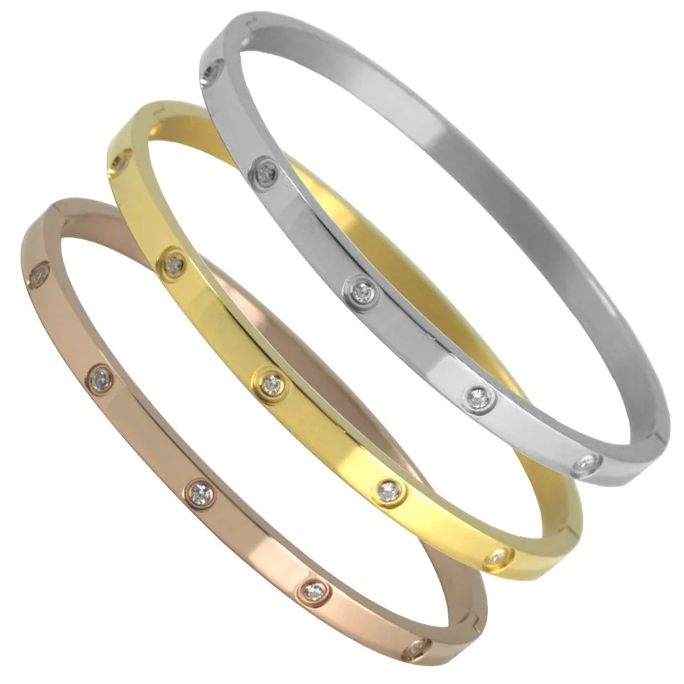 4MM – CZ Bangle Bracelet