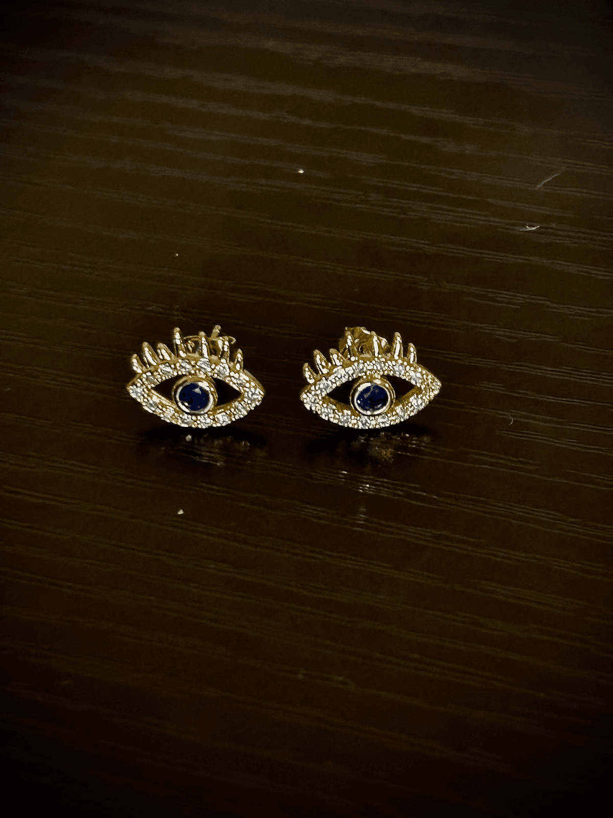 Evil eye earrings
