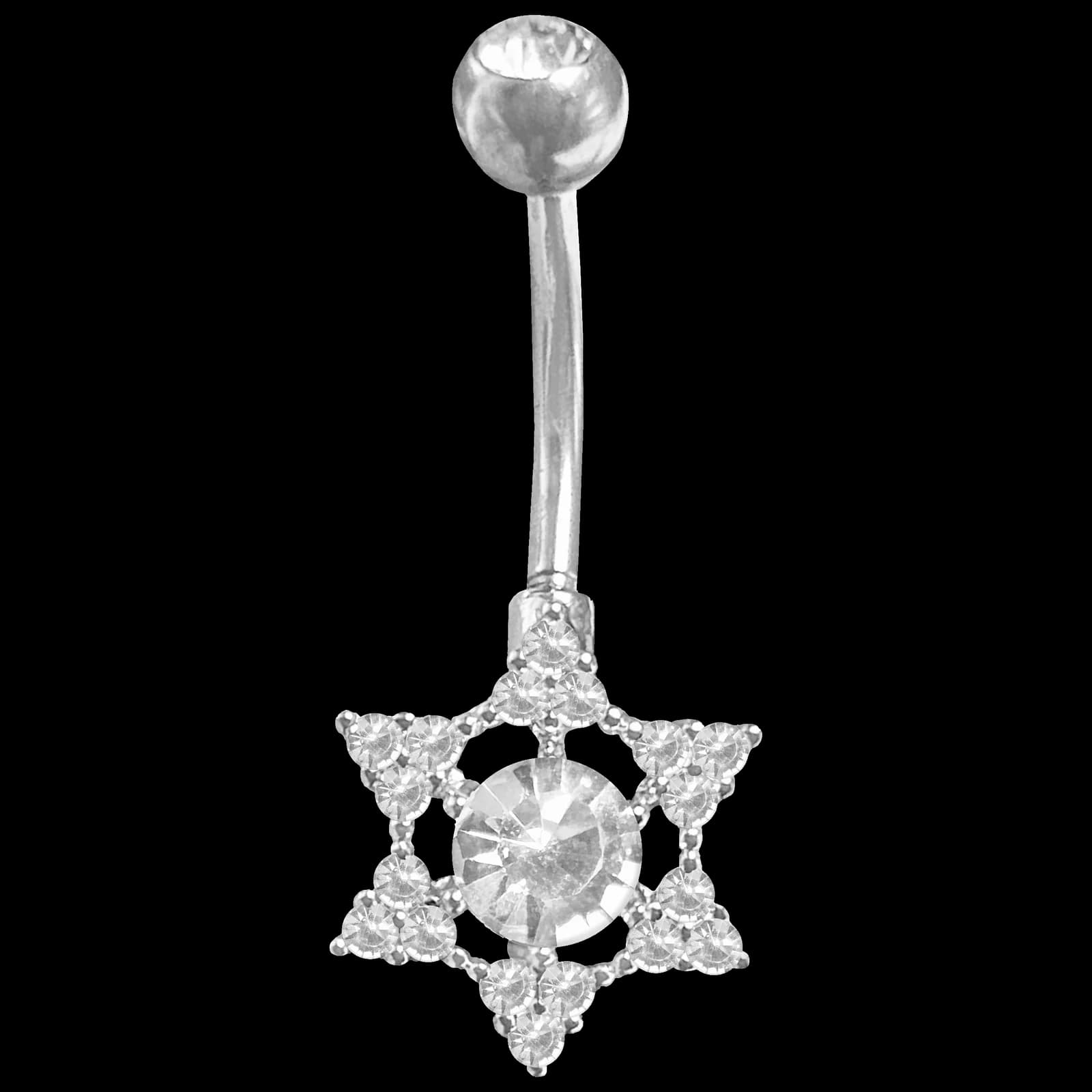 Star of David Belly Ring